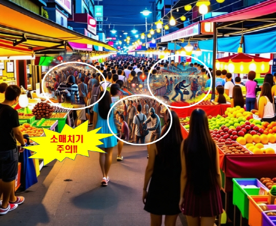 해외 관광명소에서의 소매치기 사례. [금감원 제공]